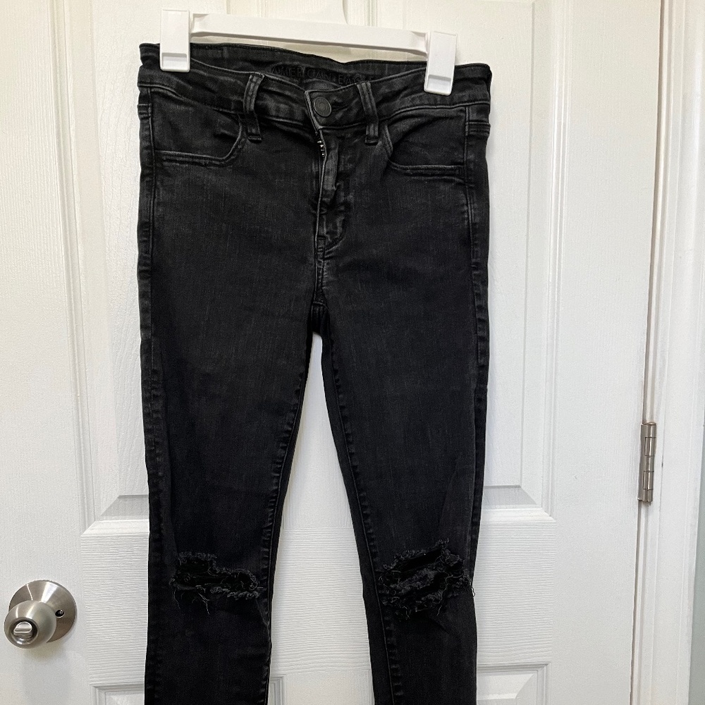American Eagle Black Jegging - Size 6 Regular
